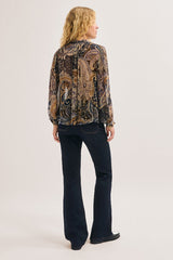 LOYSE PRINTED MUSLIN BLOUSE