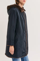 AMIE REVERSIBLE FAUX FUR PARKA