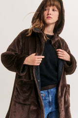 AMIE REVERSIBLE FAUX FUR PARKA