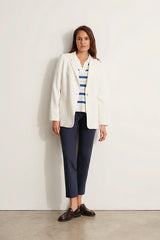 PICO11 NAVY STRAIGHT TROUSERS