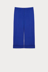 PIETRA BLUE STRETCH CROPPED TROUSERS