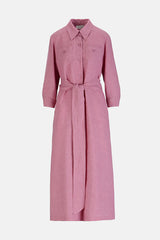 POLESANA LONG LINEN SHIRT DRESS