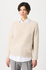 JACQUARD LUREX SWEATER.