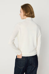 ECRU RAGLAN SLEEVES PERKINS COLLAR SWEATER
