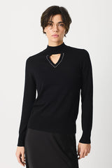 TEARDROP HOTFIX PERKINS COLLAR SWEATER
