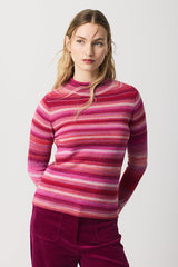 RUBI STRIPED TURTLENECK SWEATER