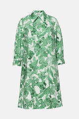 PUNGENTE GREEN FLORAL MINIDRESS