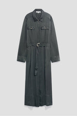 CHERYL SATIN SHIRT DRESS