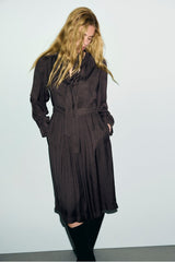 CLEME WAISTED JACQUARD DRESS