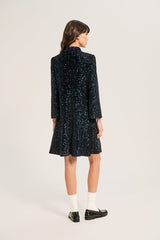 CHLO SHORT SEQUIN VELVET DRESS