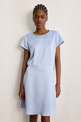 ANNIE RHINESTONE SHORT SATIN DRESS