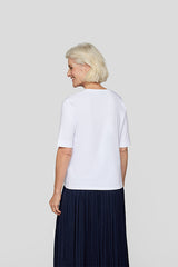 FOIL FLORAL PRINT T-SHIRT