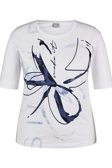 FOIL FLORAL PRINT T-SHIRT