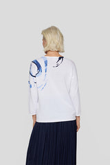 FLORAL PRINT SWEATER