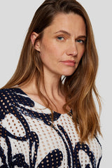 ALLOVER FLORAL PRINT SWEATER