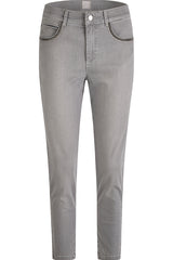 LIGHT GREY STITCHED SUNNY JEANS