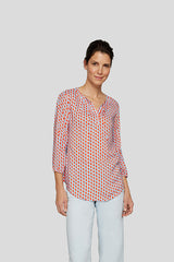 ABSTRACT PRINT BLOUSE
