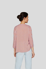 ABSTRACT PRINT BLOUSE