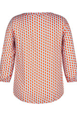 ABSTRACT PRINT BLOUSE