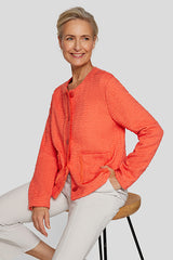 MANDARINE BUTTONNED JACKET