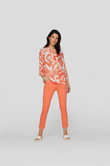 ABSTRACT PATTERN AIRY BLOUSE