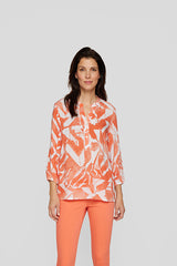 ABSTRACT PATTERN AIRY BLOUSE