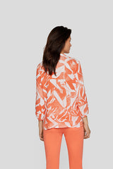 ABSTRACT PATTERN AIRY BLOUSE