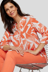 ABSTRACT PATTERN AIRY BLOUSE
