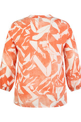 ABSTRACT PATTERN AIRY BLOUSE
