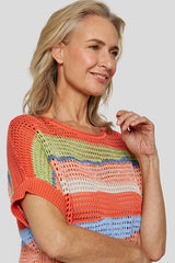 STRIPED SUMMER SWEATER