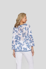 FLORAL OPENWORK SWEATER