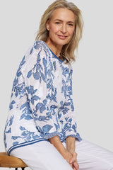 FLORAL OPENWORK SWEATER