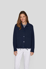 NAVY DRAWSTRING JACKET