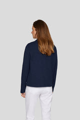 NAVY DRAWSTRING JACKET