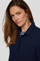 NAVY DRAWSTRING JACKET