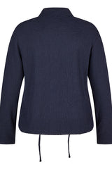 NAVY DRAWSTRING JACKET