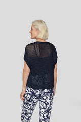 SHINY YARN CHUNKY KNIT SWEATER