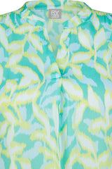 EMERALD LEAF PRINT BLOUSE