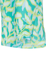 EMERALD LEAF PRINT T-SHIRT