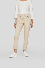BEIGE STITCHED SUNNY JEANS