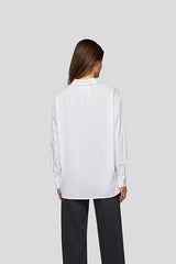 WHITE COTTON BUTTON UP SHIRT