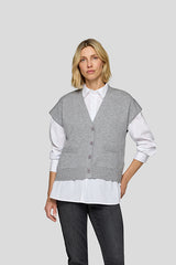 SILVER BUTTON UP SHIRT