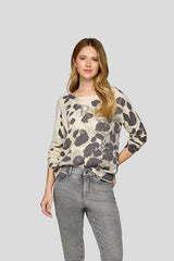 GREEN SPOT PATTERN SWEATER