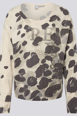 GREEN SPOT PATTERN SWEATER