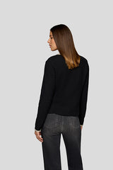 BLACK BUTTON DETAIL JACKET