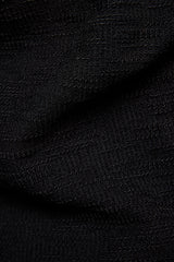 BLACK BUTTON DETAIL JACKET