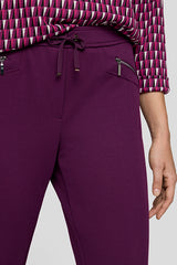 PURPLE DRAWSTRING TROUSERS