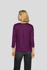 PURPLE LONG SLEEVE BLOUSE