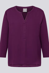 PURPLE LONG SLEEVE BLOUSE