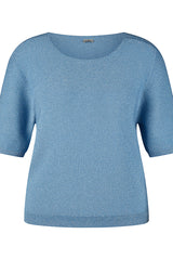 BLUE SOLID SHORT SLEEVED SHIRT